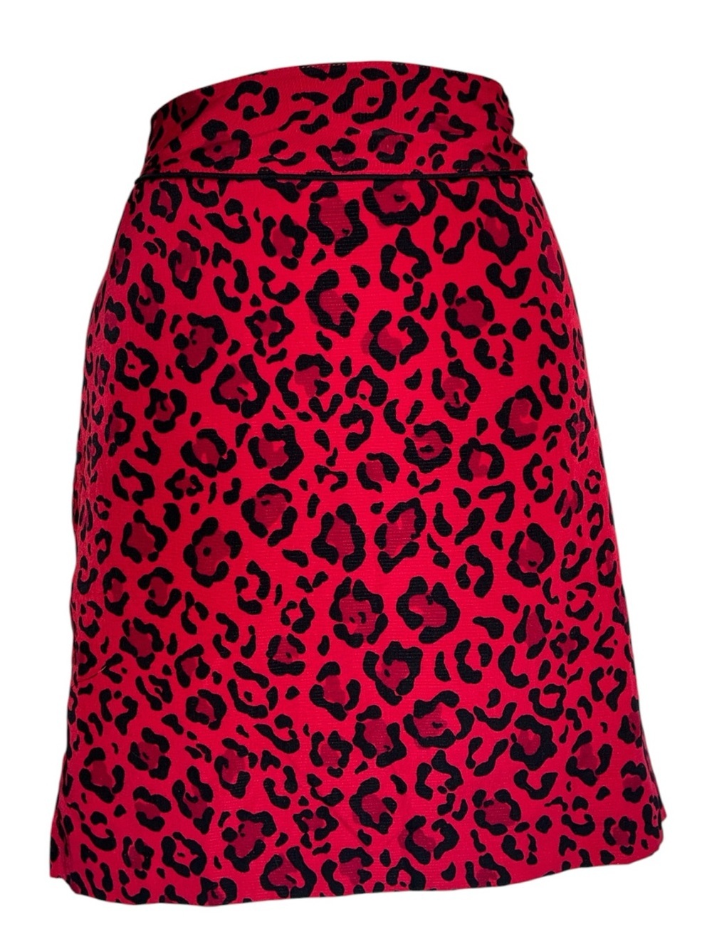 E P Pro Red Leopard skort women's 12, Golf Skirt built-in shorts. Side zip. euc